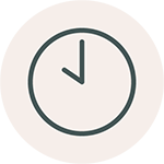 Clock icon indicating importance of early intervention