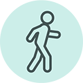 Icon of person walking